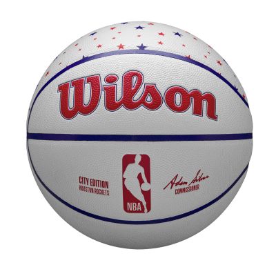 Wilson 2023 NBA Team City Collection Houston Rockets Size 7 - Blanc - Sfera