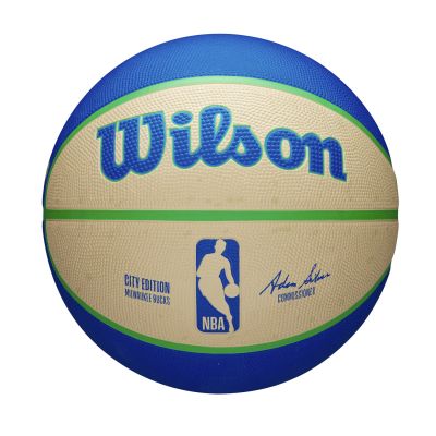 Wilson 2023 NBA Team City Edition Milwaukee Bucks Size 7 - Multicolor - Sfera